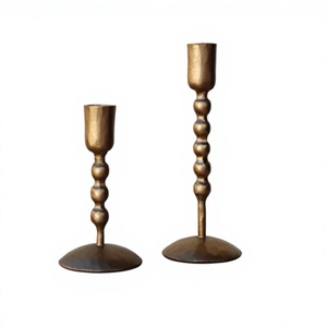 Luxury Metal Candle <b>Holders</b> Home Decoration for Candles Christmas Wedding Centerpiece Handmade - Product Image 1