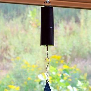 Groothandel Kunststof Zwart 360 Graden Rotatie Batterij Bediende Lichtgewicht Windmolen Motor Klok Buiten Tuin Hangend - Product Image 2