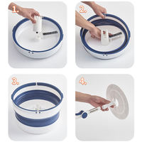 Nouvelle Serpillière Rotative Multifonctionnelle en Acier 2026, Écologique, pour Maison, Cuisine, Salle de Bain et Extérieur, Auto-essoreuse, Extensible