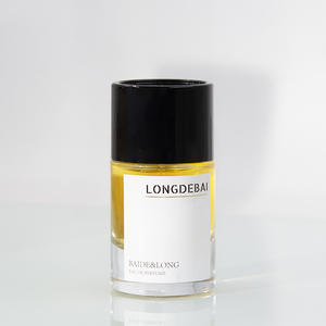 Botella de Perfume de Vidrio Transparente Cilíndrica de Lujo con Diseño Personalizado, 30ml 50ml 100ml, Botella de Perfume Redonda Vacía con Tapa Negra - Product Image 6