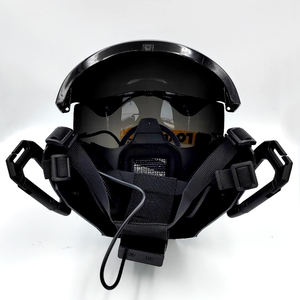 Casco de viento funcional para <span class=keywords><strong>dj</strong></span>, mascarilla de cosplay de estilo Steampunk con accesorios para espectáculo de cómics, casco de estilo punk - Product Image 6