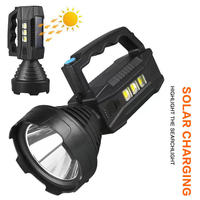 Lampe à main solaire rechargeable USB forte lumière champ super lumineux anti-chute LED projecteur portable long shot