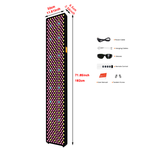 Pannello per Terapia a Infrarossi Multi-Lunghezza d'Onda, Dispositivo LED per Terapia della Luce Rossa per Tutto il Corpo con Supporto, per Trattamenti di <span class=keywords><strong>Bellezza</strong></span> - Product Image 4
