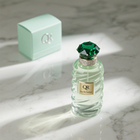 Flacon de parfum en verre vide de luxe personnalisé avec logo, 30 ml, 50 ml, 100 ml, rechargeable, cylindrique, avec vaporisateur, emballage cosmétique avec boîte cadeau