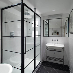 Portes de douche classiques, encadrées en noir, coupe forte à usage domestique, 1 pièce - Product Image 4