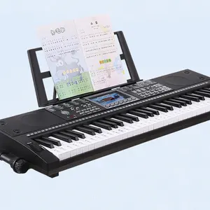 Teclado eletrônico para instrumentos musicais acadêmicos, piano de brinquedo, teclado eletrônico com 61 teclas, à venda