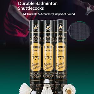 Volants de <span class=keywords><strong>badminton</strong></span> authentiques en plumes d'oie, durables, pour intérieur/extérieur, entraînement et compétition, vol stable - Product Image 2