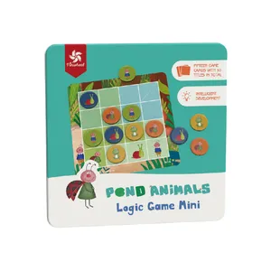 Custom Board Game Supplier High Quality Family Board game China OEM aquatic animal in Pond Sudoku magnetic pieces tin box logic