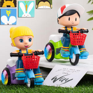 รถสามล้อไฟฟ้าของเล่นเพื่อการศึกษารถสามล้อไฟฟ้าของเล่นอเนกประสงค์สีสันสดใส - Product Image 3