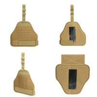 Gilet pare-balles tactique en aramide 3 pièces, plaque de protection souple avec MOLLE et protections pour les épaules/aine, protection de tir pour la sécurité
