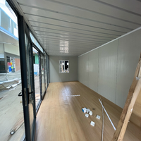 Bureau en conteneur à assemblage rapide minuscule maison maisons préfabriquées véranda Chine maisons préfabriquées avec mur de verre