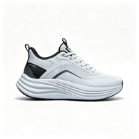 Chaussures de course professionnelles pour hommes, respirantes, en maille Fly-knit, semelle épaisse en mousse, amortissantes, pour la marche