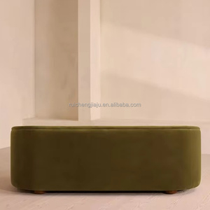 <span class=keywords><strong>Divano</strong></span> in Velluto Curvo Minimalista Italiano, 3 Posti, Verde Oliva Retrò, Direttamente dalla Fabbrica di Divani in Tessuto - Product Image 3
