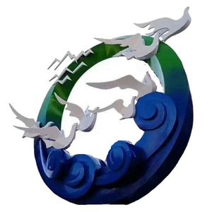 Estatua <span class=keywords><strong>de</strong></span> Dragón Decorativa <span class=keywords><strong>de</strong></span> Gran Tamaño para Exteriores, Escultura <span class=keywords><strong>de</strong></span> Jardín <span class=keywords><strong>de</strong></span> Acero Inoxidable Pulido, Decoración Artesanal <span class=keywords><strong>de</strong></span> Metal Fundido para el Hogar - Product Image 2