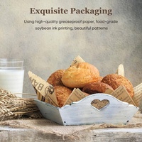 Papier d'emballage pour sandwichs et hamburgers, imprimé avec un motif de journal vintage, résistant à la graisse, de qualité alimentaire, pour l'emballage de poulet frit et de collations