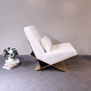 Chaise longue moderne en tissu pour jardin, mobilier de salon extérieur - Product Image 1
