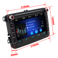 Autoradio BQCC OEM 8 pouces, CarPlay, Android, écran IPS, lien miroir pour AUX, FM, AM, USB pour Skoda Polo