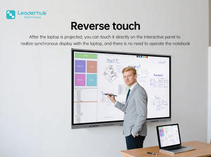 <span class=keywords><strong>Tableau</strong></span> blanc <span class=keywords><strong>interactif</strong></span> intelligent LED 4K UHD 75 pouces 2025, OEM/ODM d'usine, 40 points tactiles, connectivité polyvalente pour les établissements de formation - Product Image 3