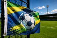 Drapeaux d'équipes de football imprimés numériquement en polyester 3x5 pieds, bannière de club de supporters de football personnalisée, promotionnelle, vente en gros, MOQ, toutes tailles, couleur pleine