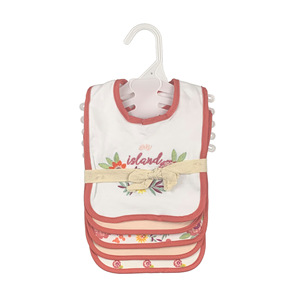 Babero de Algodón Reutilizable para Recién Nacidos, Bonito Babero Ajustable Rectangular para Bebé, Juego de 5 Piezas - Product Image 6