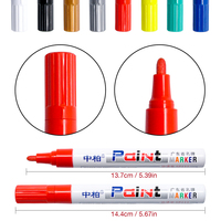 Marqueur permanent à pointe moyenne 8 couleurs SP111 résistant aux intempéries, non jaunissant, sans acide, résistant aux UV, à séchage rapide et anti-fuite