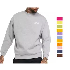 JL1121D Plain Sweatshirts Rundhals ausschnitt Stickerei Sweatshirt Benutzer definierte Herren Hoodies Sweatshirts Schwarzer Pullover für Herren