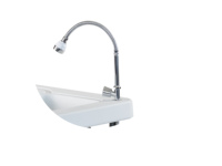 Table de poisson portable pliante en plastique de vente chaude avec évier pour le nettoyage extérieur du poisson