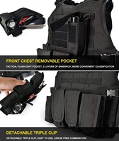 Équipement tactique d'entraînement à dégagement rapide personnalisé avec pochette Molle WARGAME porte-plaque gilet harnais gilet tactique