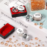 10X 20X 30X Folding Jewelry Magnifiers High Quality Small Magnifying Glass Pocket Jewelry Loupe for Gift and Promotion