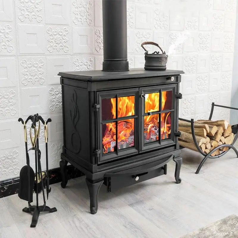 European hot sale indoor heating and cooking wood burning stove