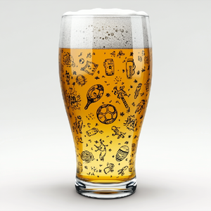 Vaso de cerveza con logotipo personalizado al por mayor, vaso de <span class=keywords><strong>cristal</strong></span> de fútbol mundial con impresión personalizada de estilo moderno/clásico artesanal <span class=keywords><strong>gigante</strong></span> soplado a mano - Product Image 4