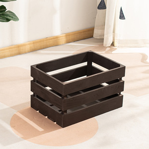 Bán buôn mộc mạc tự nhiên trang trí trái cây vận chuyển bán buôn bia Rau nhỏ con chó thùng hộp gỗ giá rẻ thùng gỗ - Product Image 5