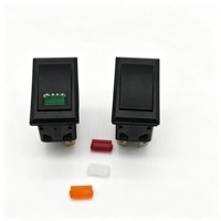 Interrupteur à bascule SPST ON-OFF à LED unique 3 broches DC12V, interrupteur électrique encastré pour marine, camping-car, camion, moto