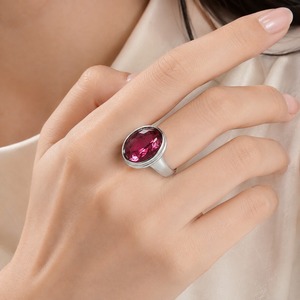 Anello con texture fucsia, gioielli retrò da donna per tutti i giorni, idee regalo - Product Image 2