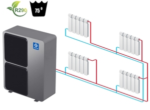 2025 nulite nguồn không khí 20kW monobloc không khí để bơm nhiệt nướ<span class=keywords><strong>c</strong></span> copeland Scroll máy nén Evi DC biến tần bơm nhiệt - Product Image 2