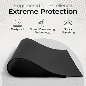 Black 60A Silicone Rubber Sheet 12 X 9 X 1/16 Inch Oil Acid Acetone Resistant Weather Resistant Outdoor Mat - Product Image 4