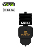YouQi printer 3D Mini peningkatan, 0.4mm semua logam terintegrasi aliran tinggi untuk Bambu Lab H2D/A1/AI