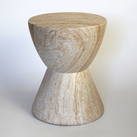 Table console en oxyde de magnésium style Wabi-Sabi, motif imitation travertin, légère, durable, multifonctionnelle, créative, pour café