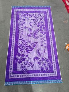 Purple Floral Printed <b>Beach</b> <b>Towel</b> Rectangle Tropical Style Summer Use Adult Bath Sheet Pool <b>Towel</b> - Product Image 1
