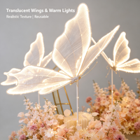Lampe sur pied LED Papillon Lumineux Grand Kit d'éclairage Papillon pour Allée de Mariage, Guide de Chemin, Décoration de Banquet