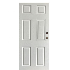 <span class=keywords><strong>Porte</strong></span> <span class=keywords><strong>d</strong></span>'<span class=keywords><strong>entrée</strong></span> principale prémontée à droite en acier apprêté à 6 panneaux pour chambre à coucher - Product Image 4