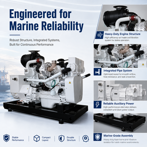 Generador Marino de 50kw 62.5kva Marca [Brand Name], Modelo CCFJ50, Motor Marino Auxiliar de 86HP D226B-3CD, Alternador Marino - Product Image 2