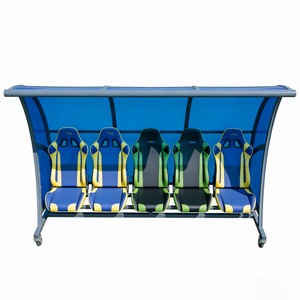 Banquillo Plegable y Resistente para Jugadores de Fútbol, 8 Asientos, Protección UV, Portátil, para Todas las Estaciones, Asientos para Estadio - Product Image 5