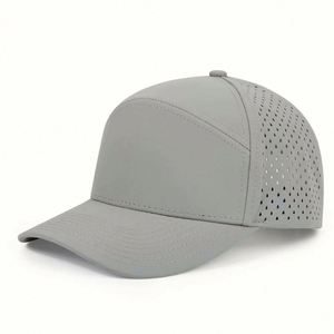 Casquette unisexe 7 panneaux personnalisée en usine, perforée au laser, motif sportif, haute qualité, imperméable, toutes saisons, vente en gros - Product Image 4