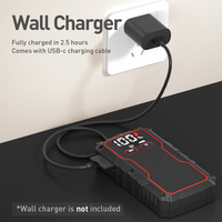 Démarreur portable 900A à courant de crête, booster de batterie de voiture, batterie externe, pompe à air, gonfleur de pneus, lampe, anti-étincelles pour moto