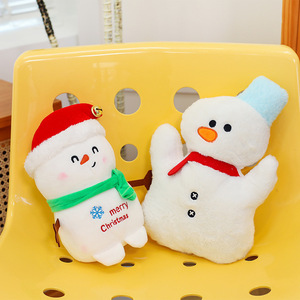Cute Christmas Animal Plush Toy Deer Santa Claus Snowman Reindeer <b>Dolls</b> for Children Holiday Stuffed Decorations - Product Image 4