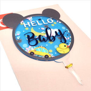 Nuovi prodotti 3D Art stampa torta del bambino decorazione acrilico Baby Shower torta Topper <span class=keywords><strong>per</strong></span> la festa di compleanno del bambino - Product Image 6