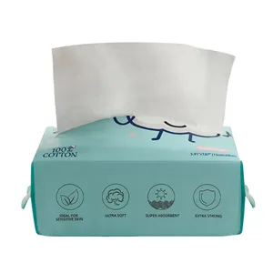 Prêt à expédier Facial femmes pur coton pour le visage doux visage serviette d'essuyage pur coton tissu