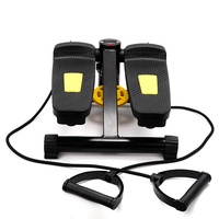 WOT FITNESS MS01 Appareil de fitness hydraulique en acier ABS, mini stepper portable avec cordes pour usage domestique