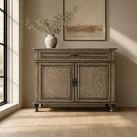 Buffet de luxe en bois massif, chêne antique, 2 portes, avec grand tiroir, pour salle à manger d'hôtel, mobilier de maison